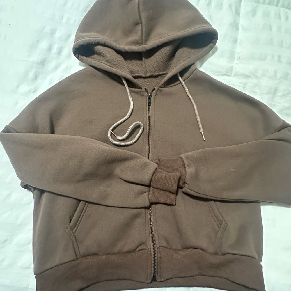 SHEIN Brown Hoodie